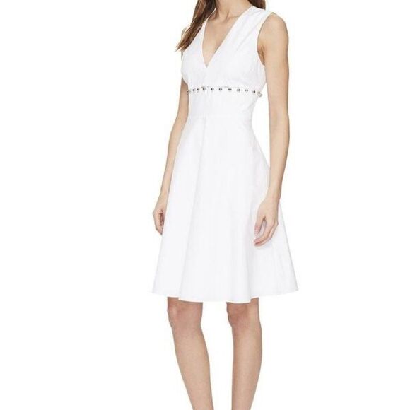 Prabal Gurung A-Line Poplin Fit and Flair Dress - Picture 1 of 5